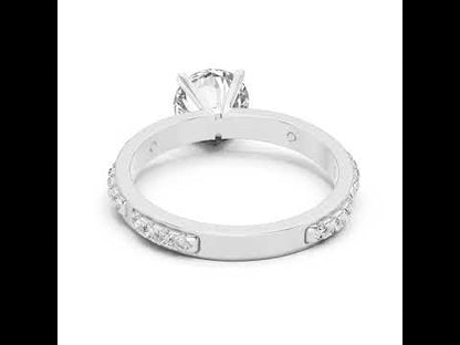 PureCarat 18K Yellow Gold Round Lab-Grown Diamond Solitaire Ring
