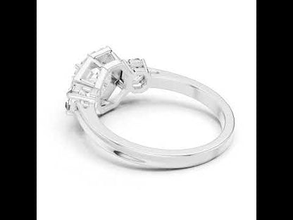 Women’s Round & Octagon Lab-Grown Diamond Solitaire Ring | PureCarat