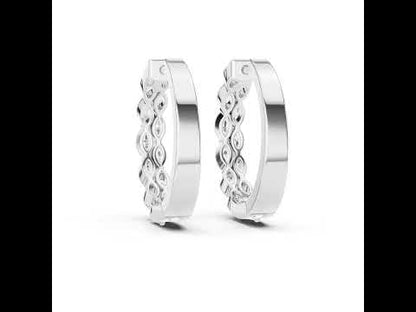 Premium Marquise Lab-Grown Diamond Stud Earrings - 18K White Gold - Pure Carat