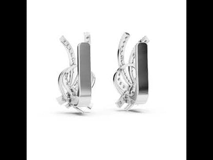 14K Rose Gold Round Cut Diamond Earrings for Women | Engagement Jewellery | Pure Carat