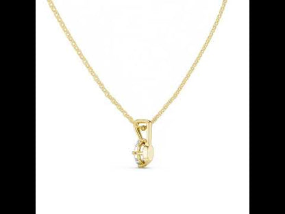 18K Rose Gold Oval Lab-Grown Diamond Pendant for Women | Bridal Wear | Pure Carat