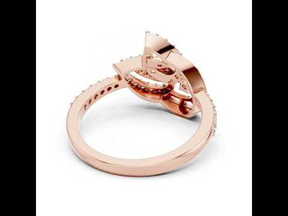 18K Yellow Gold Round Lab-Grown Diamond Engagement Ring for Women | Pure Carat