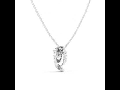 14K White Gold Round Lab-Grown Diamond Pendant for Women | Office Wear | Pure Carat