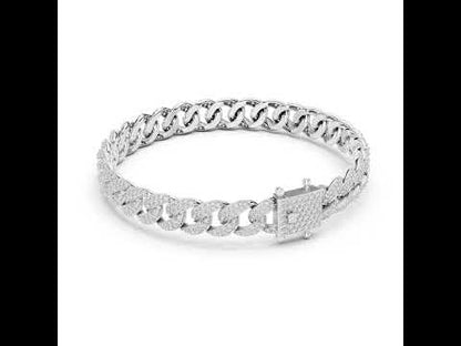 Women's Wedding Diamond Bracelet - Round Lab-Grown Stone in 18K Yellow Gold - Pure Carat