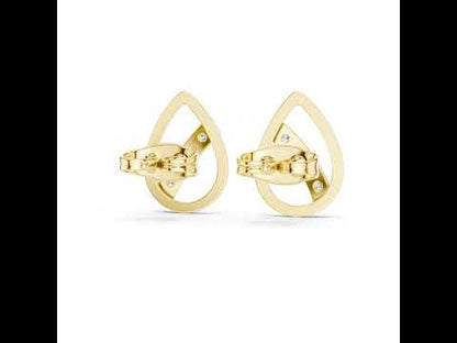 14K White Gold Round Lab-Grown Diamond Everyday Wear Earrings for Women | Pure Carat