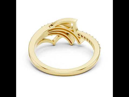 18K White Gold Round Lab-Grown Diamond Stud Ring for Women | Office Wear | Pure Carat