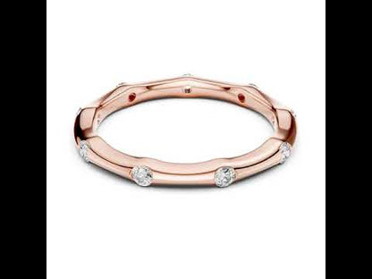 14K Rose Gold Round Lab-Grown Diamond Ring for Women | Party Wear Jewellery | Pure Carat