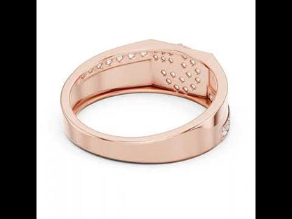 18K Rose Gold Round Lab-Grown Diamond Engagement Ring for Women | Pure Carat