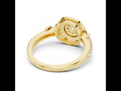 18K Rose Gold Round Lab-Grown Diamond Everyday Wear Ring for Women | Pure Carat