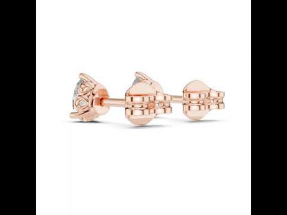 18K White Gold Pear Lab-Grown Diamond Earrings for Women | Bridal Wear | Pure Carat