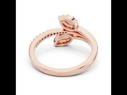 14K Yellow Gold Round Lab-Grown Diamond Ring for Women | Office Wear | Pure Carat