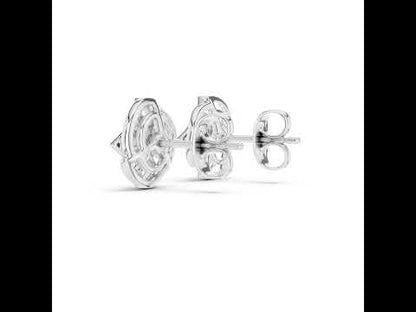 18K Yellow Gold Round Lab-Grown Diamond Earrings for Women | Anniversary Gift | Pure Carat