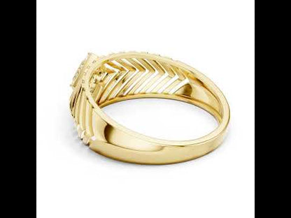 14K Rose Gold Round Lab-Grown Diamond Party Wear Ring for Women | Pure Carat