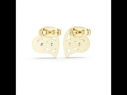 18K Rose Gold Round Lab-Grown Diamond Wedding Earrings for Women | Pure Carat