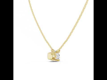 18K Rose Gold Round Lab-Grown Diamond Pendant for Women | Bridal Wear | Pure Carat