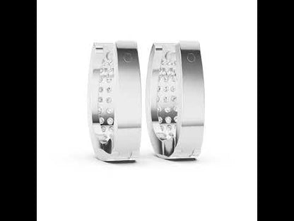 14K Yellow Gold Bridal Drop Earrings with Round Lab-Grown Diamonds - Pure Carat