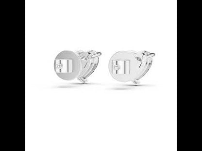 Women’s Heart Lab-Grown Diamond Earrings in 18K Yellow Gold