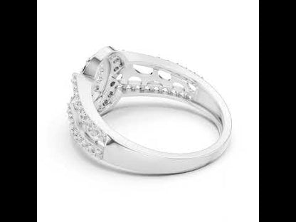 18K Yellow Gold Round Lab-Grown Diamond Drop Ring for Everyday Wear | Pure Carat