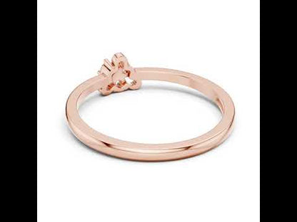 18K Rose Gold Round Lab-Grown Diamond Wedding Ring for Women | Pure Carat