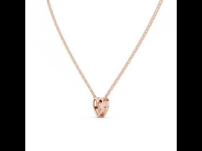 Pure Carat 18K Yellow Gold Pendant with Round Lab-Grown Diamond - Wedding Collection