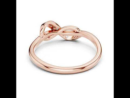 14K Rose Gold Round Lab-Grown Diamond Ring for Women | Anniversary Gift | Pure Carat