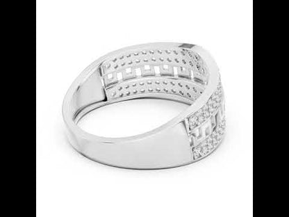 14K White Gold Round Lab-Grown Diamond Party Wear Ring for Women | Pure Carat