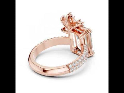 18K Yellow Gold Round, Marquise, Pear & Emerald Lab-Grown Diamond Engagement Ring for Women | Pure Carat