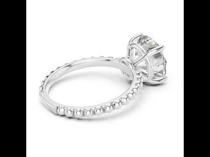 PureCarat 18K Yellow Gold Round Lab-Grown Diamond Women’s Ring