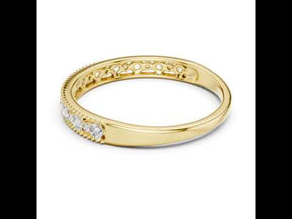 18K Yellow Gold Round Lab-Grown Diamond Ring for Women | Everyday Wear | Pure Carat