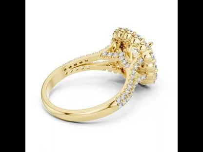 Women’s Wedding Round Lab-Grown Diamond Ring in 14K Yellow Gold - Pure Carat