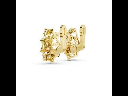 14K Rose Gold Round Lab-Grown Diamond Anniversary Earrings for Women - Pure Carat