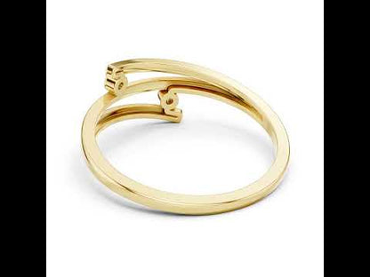 18K Rose Gold Round Cut Diamond Drop Ring for Women | Office Wear Jewellery | Pure Carat