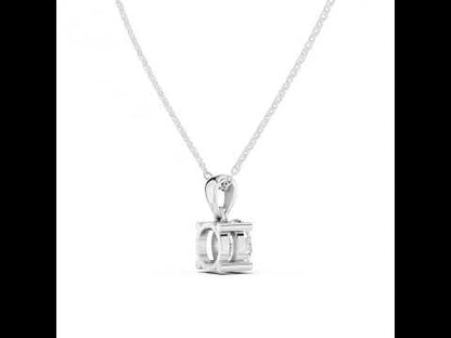 14K Yellow Gold Round Lab-Grown Diamond Pendant for Women - Pure Carat