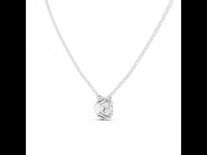 14K Yellow Gold Round Lab-Grown Diamond Pendant for Women | Engagement | Pure Carat