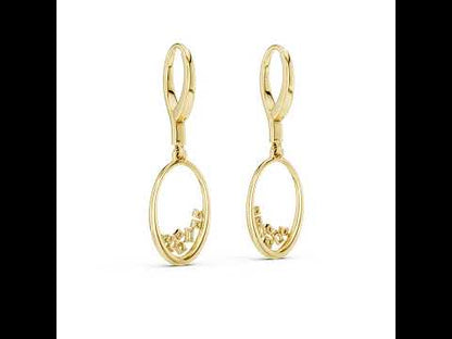 14K White Gold Round & Bug Cut Lab-Grown Diamond Earrings for Women – Pure Carat