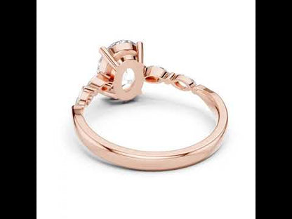 14K Yellow Gold Oval & Marquise Lab-Grown Diamond Ring for Women | Office Wear | Pure Carat