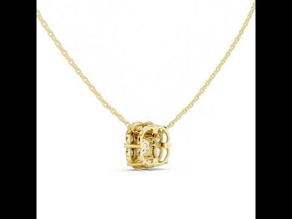 18K White Gold Pear & Cushion Square Lab-Grown Diamond Pendant for Women | Wedding Wear | Pure Carat