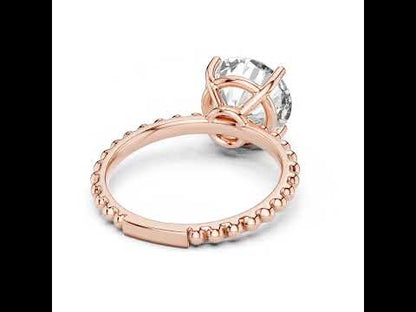 PureCarat 18K Yellow Gold Round Lab-Grown Diamond Women’s Ring