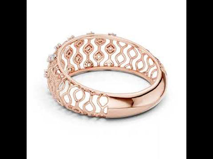 18K White Gold Round Lab-Grown Diamond Drop Ring for Women | Wedding Wear | Pure Carat