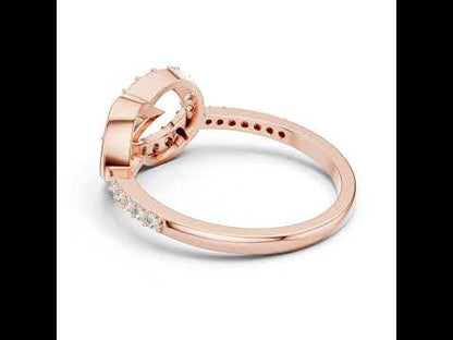 14K White Gold Round Lab-Grown Diamond Engagement Ring for Women | Pure Carat