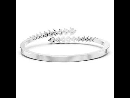 18k Rose Gold Round Lab-Grown Diamond Bridal Bracelet for Women | Pure Carat