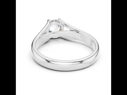 PureCarat 18K Yellow Gold Round Lab-Grown Diamond Women’s Ring