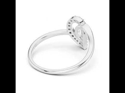 18K Rose Gold Round Lab-Grown Diamond Engagement Ring for Women | Pure Carat