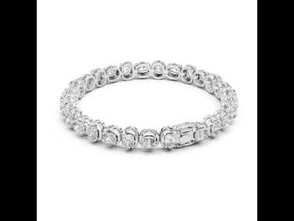 14K Yellow Gold Cushion Lab-Grown Diamond Bracelet for Women - Office Wear - Pure Carat