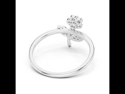 18K Yellow Gold Round Lab-Grown Diamond Ring for Women | Party Wear | Pure Carat