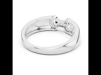 18K White Gold Round Lab-Grown Diamond Bridal Ring for Women | Pure Carat
