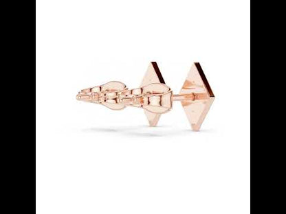 14K Yellow Gold Round Lab-Grown Diamond Everyday Wear Earrings for Women | Pure Carat
