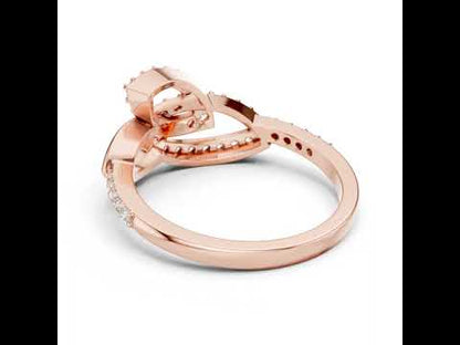 14K White Gold Round Lab-Grown Diamond Ring for Women | Party Wear | Pure Carat