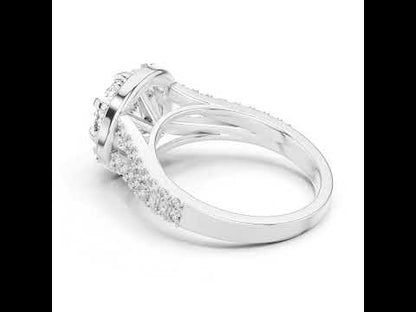 Round Lab-Grown Diamond Drop Ring in 18K Yellow Gold for Women - Pure Carat