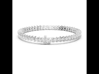 14k Yellow Gold Round Lab-Grown Diamond Office Wear Bracelet for Women | Pure Carat